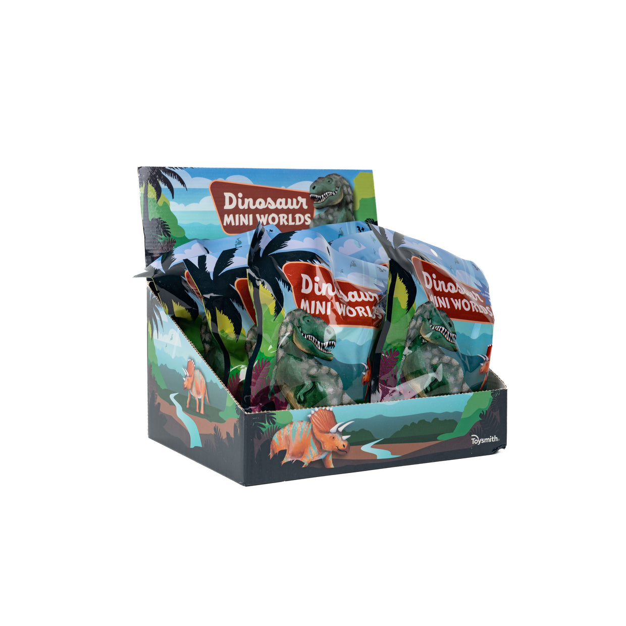 Toysmith Dinosaur Mini Worlds Playset