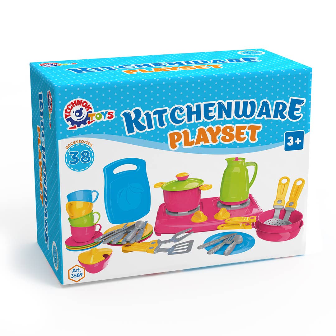 Technok 38-Piece Kitchenware Pretend Play Set