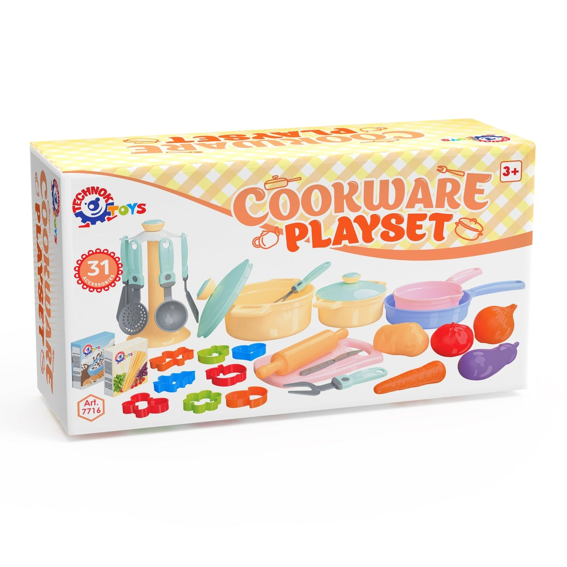 Technok 31-Piece Cookware Pretend Play Set