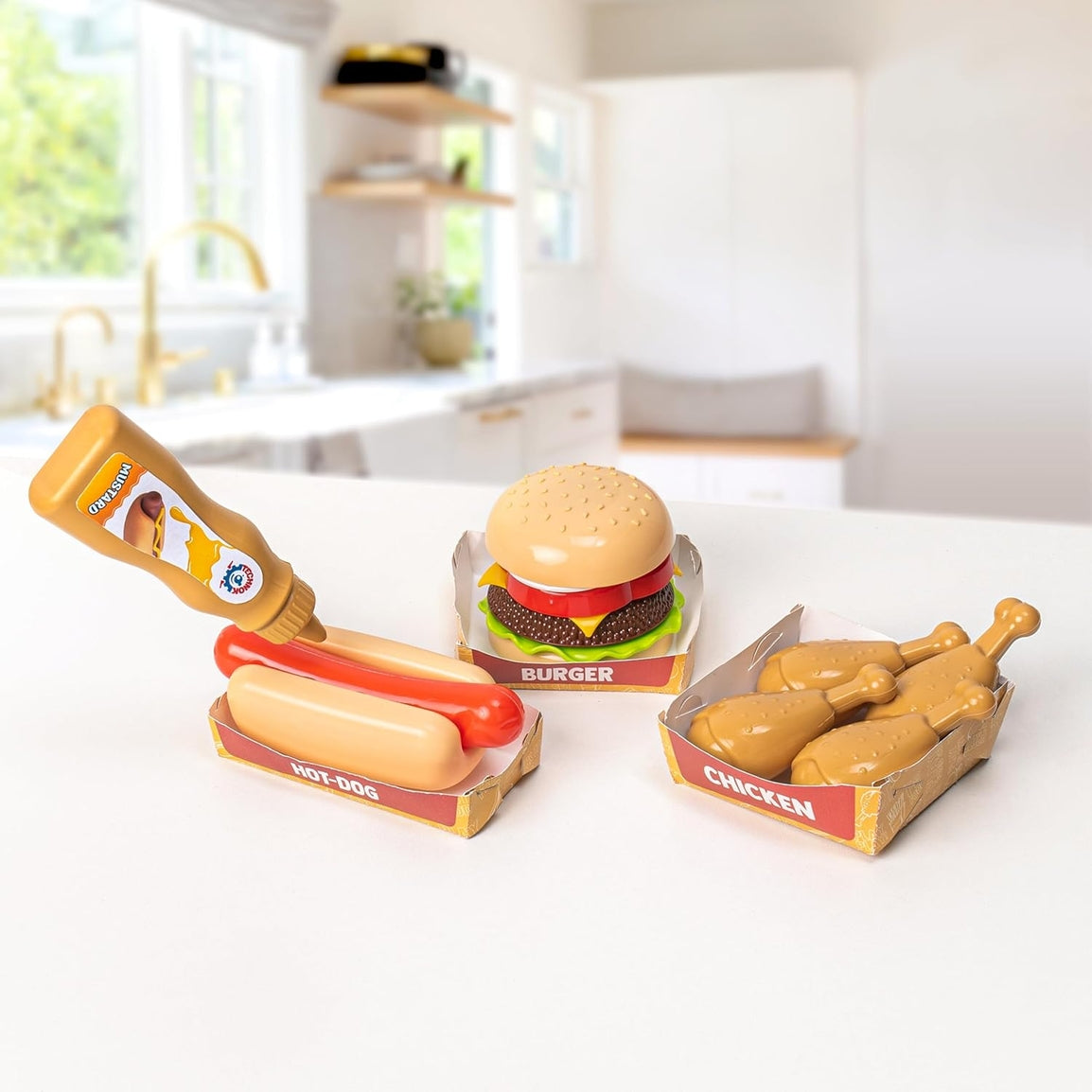 Technok 79-Piece Pretend Play Street Food Set