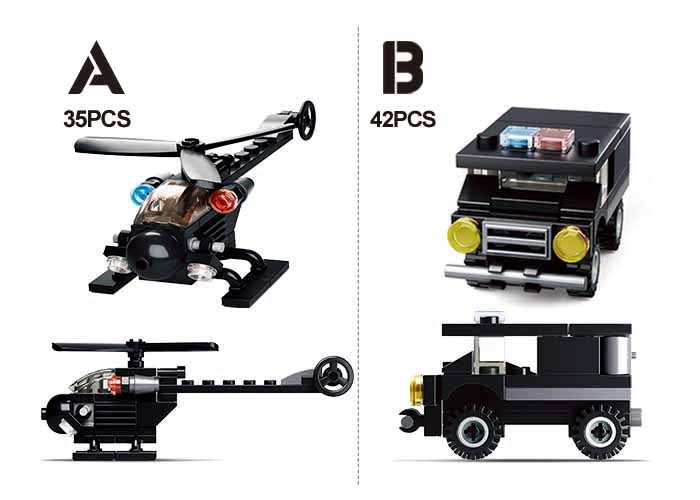 Sluban Police Theme Building Block Toy M38-B0595 - Assorted Styles