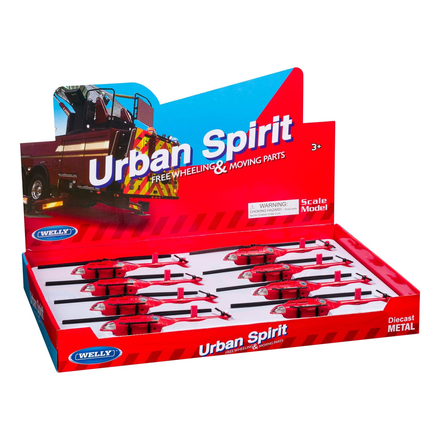 Toysmith Rollin' Die-Cast Fire Helicopter