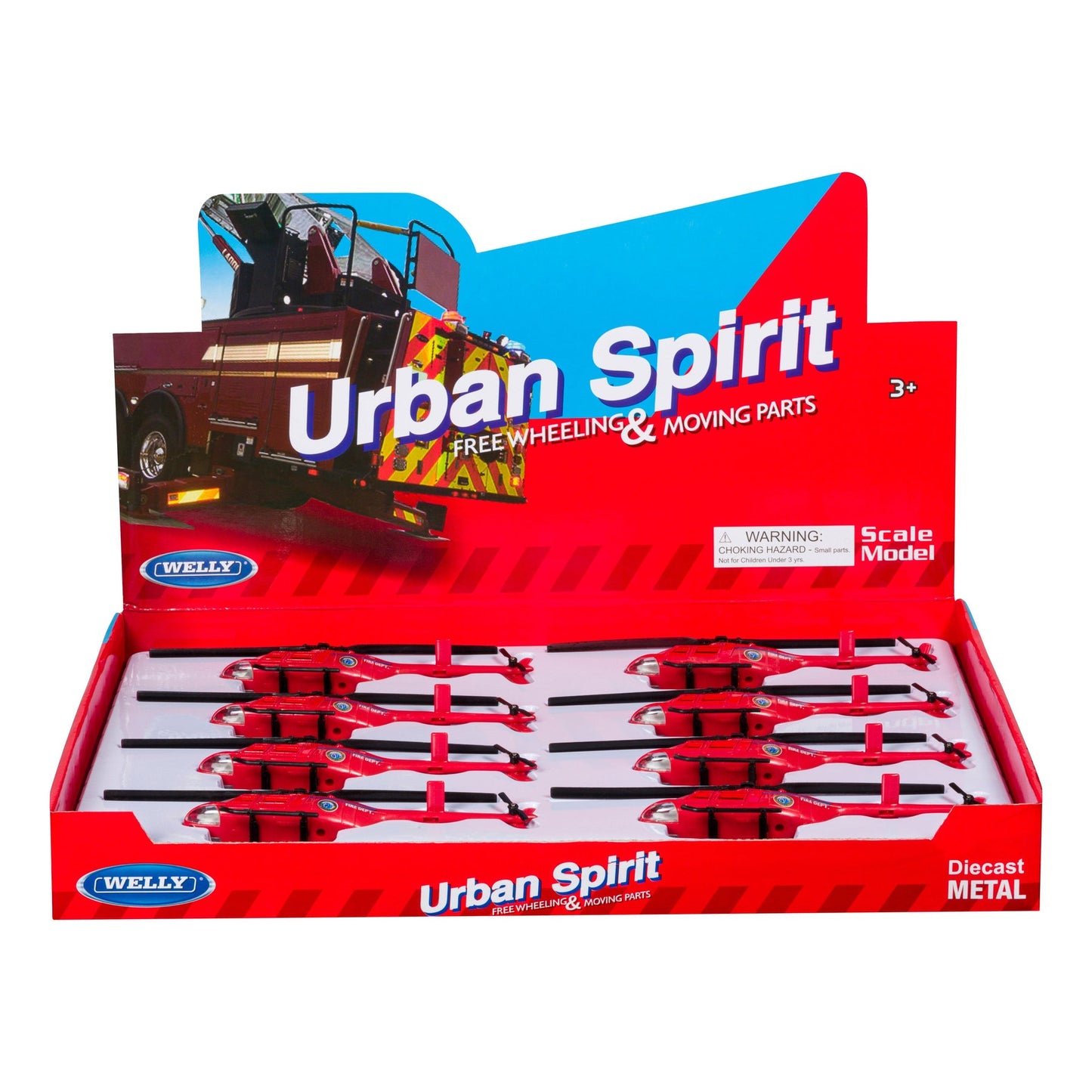 Toysmith Rollin' Die-Cast Fire Helicopter