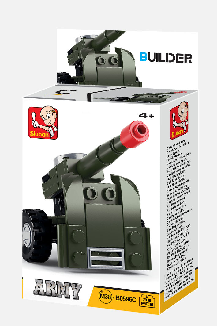 Sluban Military Vehicle Building Block Toy M38-B0596 - Assorted