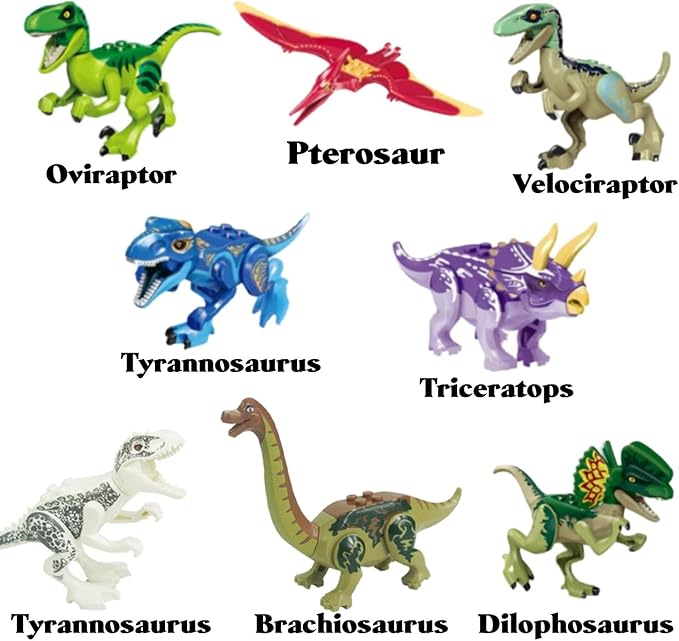 Dino World Brick Builder - Action Figure Assortment