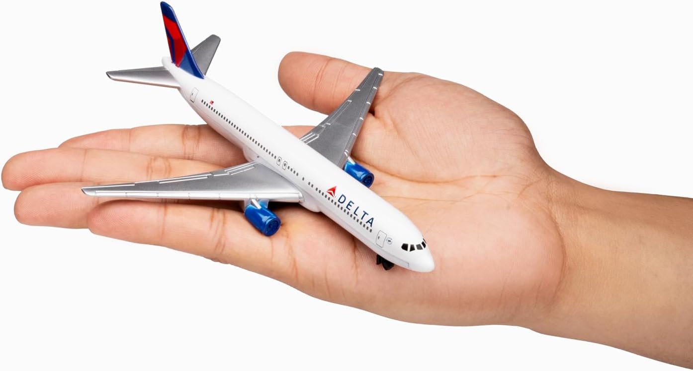 Daron Delta Airplane Die-Cast Model Airplane Toy