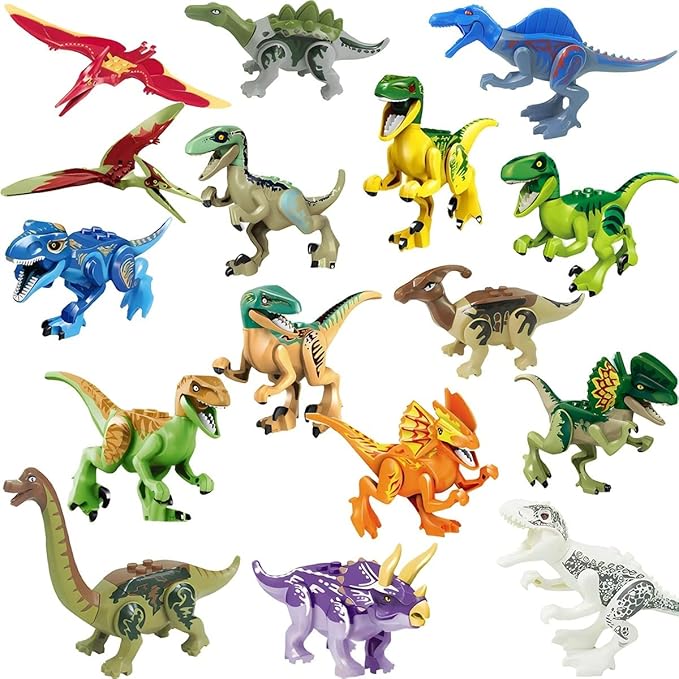 Dino World Brick Builder - Action Figure Assortment