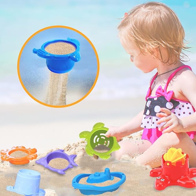 Technok Bath Toys 12-Piece Set for Toddlers