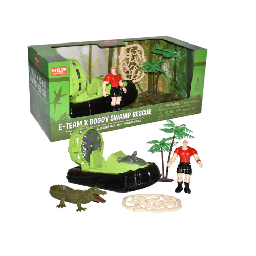Wild Republic E-Team X Set Swamp Rescue Playset,