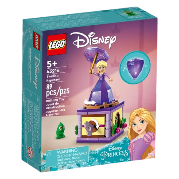 LEGO Disney Princess Twirling Rapunzel 43214 Building Toy Set - 89 Pieces
