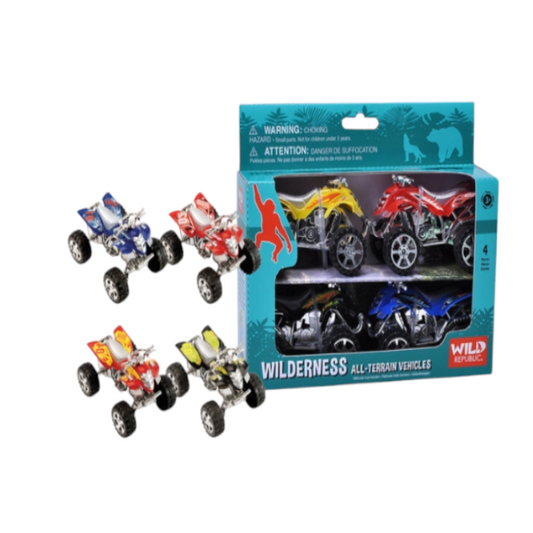 Wild Republic Action ATV Wilderness 4-Pack