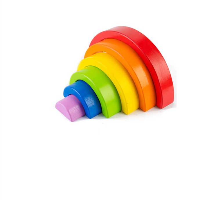 Galaxy Magia Wooden Rainbow Nesting Puzzle