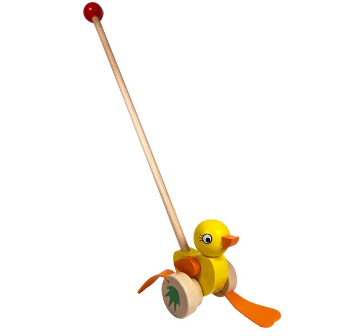 Push-Along Wooden Walking Ducky