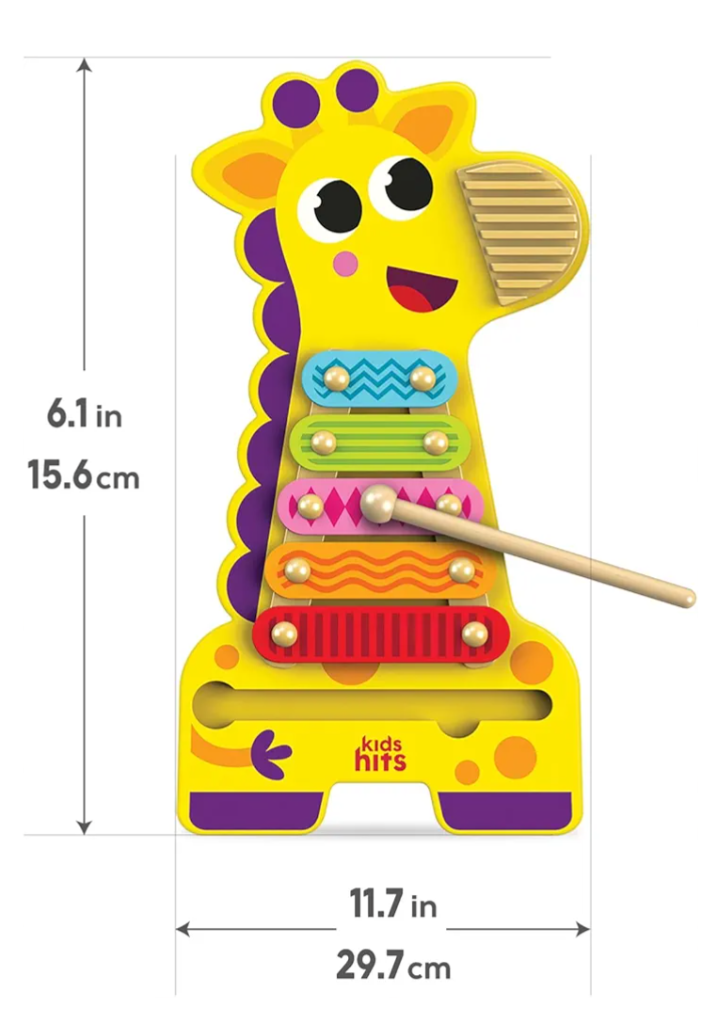 Kids Hits Wooden Giraffe Xylophone for Toddlers
