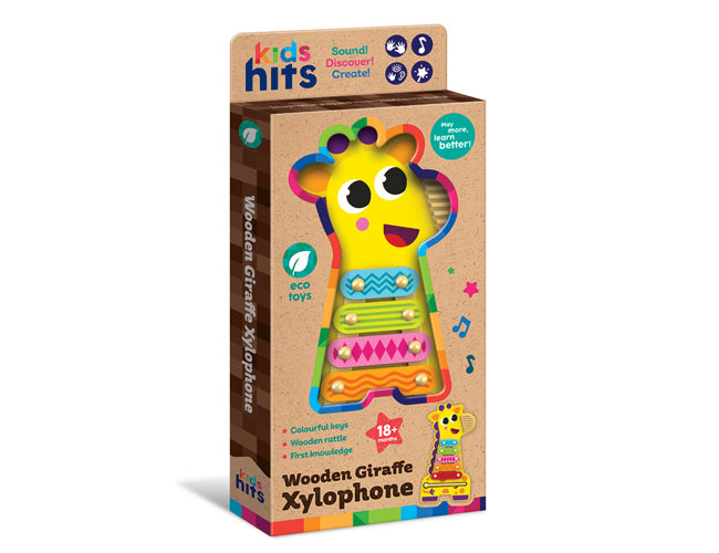 Kids Hits Wooden Giraffe Xylophone for Toddlers
