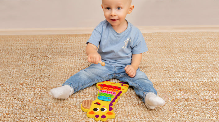 Kids Hits Wooden Giraffe Xylophone for Toddlers