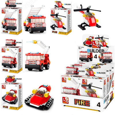 Sluban Fire Vehicle M38-B0593 Building Set - Assorted Styles