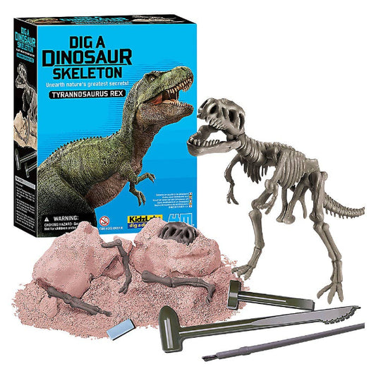 4M KidzLabs Dig A Dinosaur Skeleton Tyrannosaurus Rex -STEM Toy for Kids & Teens