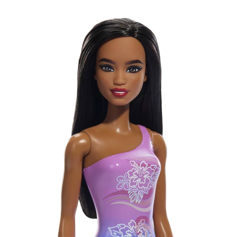 Beach Barbie Doll - Purple Swimsuit