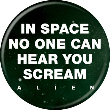 Alien Franchise In Space  Pushback Button Round 1.25-Inch