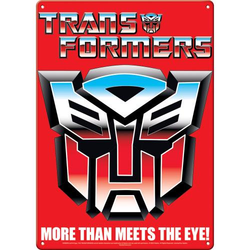 Transformers Autobot Shield Metal Sign 11.5-Inch