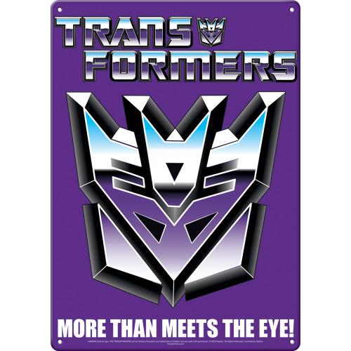 Transformers Decepticon Shield Metal Sign 11.5-Inch