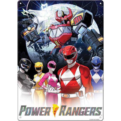 Power Rangers Group 8.25" x 11.5" Metal Sign