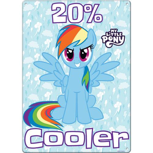 My Little Pony Cooler Metal Sign 11.5-Inch