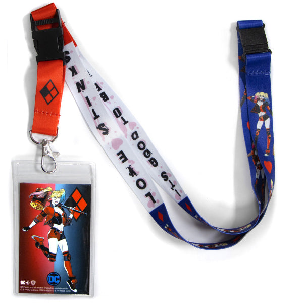 Harley Quinn Lanyard with ID Holder