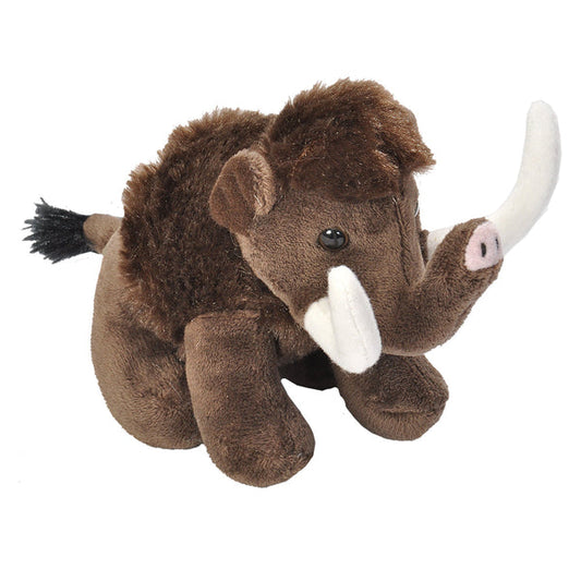Wild Republic Living Pocketkins-Eco Woolly Mammoths Plush Animal 5"