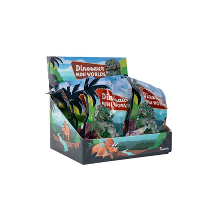 Toysmith Dinosaur Mini Worlds, Miniature Dino Figurine