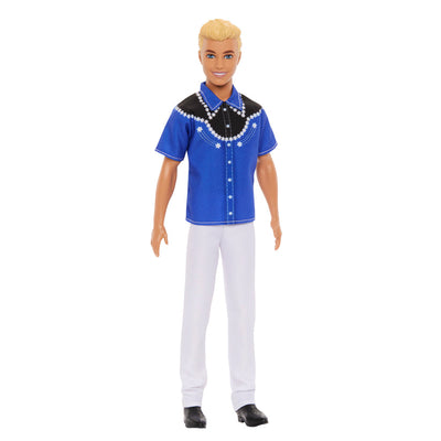 Barbie 65th Anniversary  Fashionistas Ken Doll 226 - Blonde Hair With Western Look