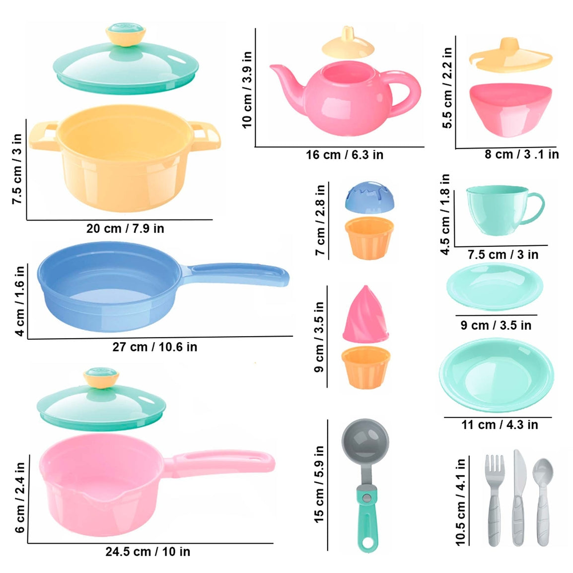 Kitchenware 49 Piece Playset