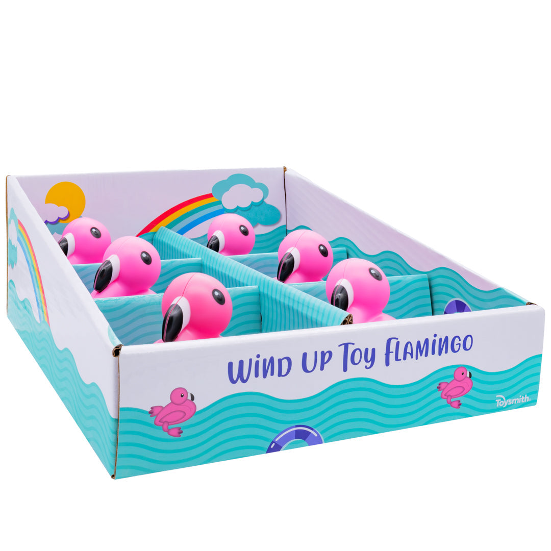 Toysmith Wind-Up Toy Flamingo
