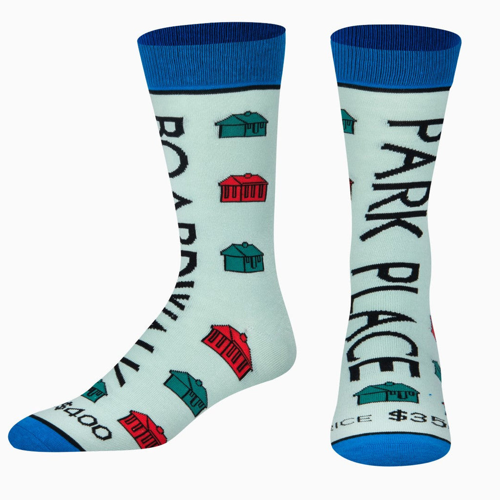 Monopoly Boardwalk & Park Place Crew Socks