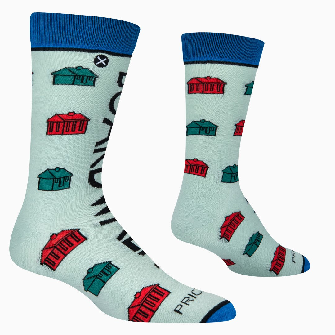 Monopoly Boardwalk & Park Place Crew Socks