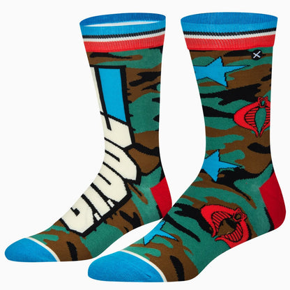 Adult Sized G.I. Joe Cobra Split  Premium Socks