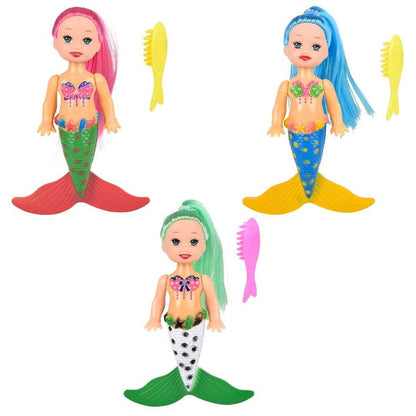 Mermaid Doll with Hairbrush