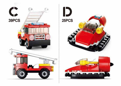 Sluban Fire Vehicle M38-B0593 Building Set - Assorted Styles