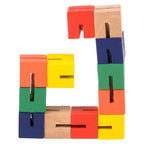 6" WOODEN TWIST CUBE LLB Wood Toy