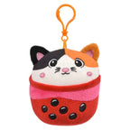 Bubble Tea Animal 4-Inch Backpack Clip  - Assorted Styles