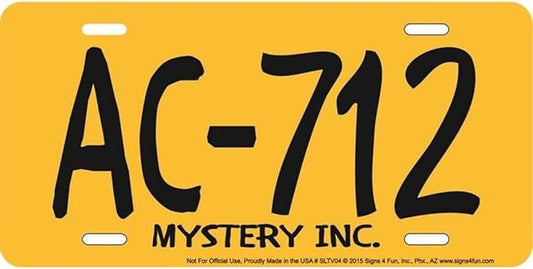 Wizard of Oz Scooby Mystery Inc AC-712  Metal License Plate Decoration for Vehicle / Wall  Made in The USA  License Plate 12x6 -Inch