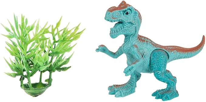 Adventure Planet Dinosaur Playset 1 - Action Figure with  Boat and  Dinosaur Figurine with Bush