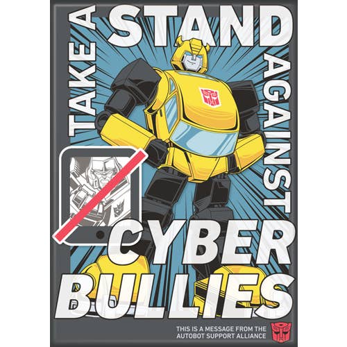 Bumblebee Take A Stand Transformers Magnet 2.5" x 3.5"