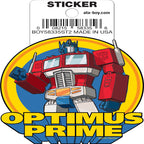 Transformers Optimus Prime on Blue Sticker