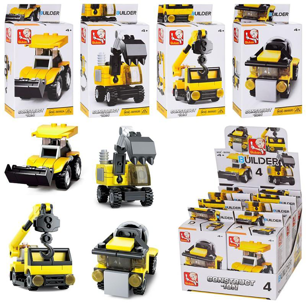 Sluban Construction Vehicle Assortment