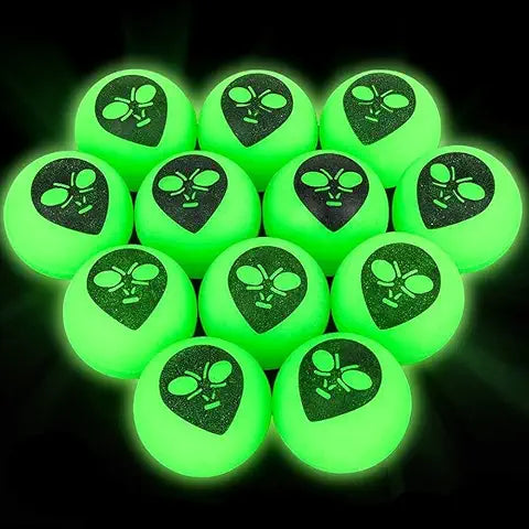 Alien Glow - In -The  Dark  High Bounce Ball - 1.75 Inch