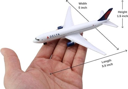 Daron Delta Airplane Die-Cast Model Airplane Toy