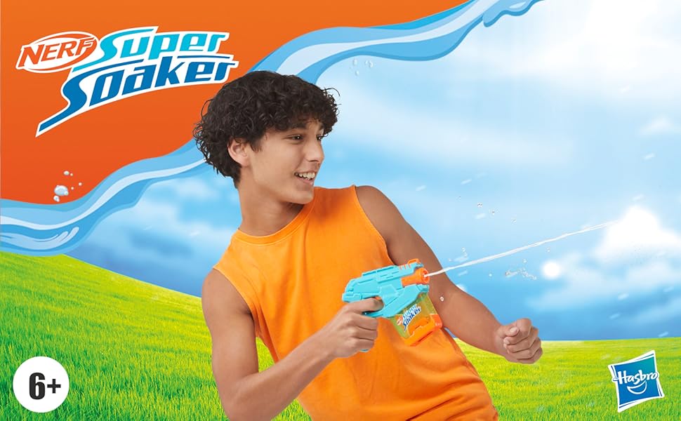 Nerf Super Soaker Mini  Dunk Fill Water Blaster - 3.4 Fluid Ounce Tank