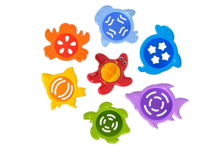 Stacking Cups Sea Animal Shapes 7 Piece Set